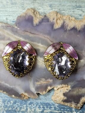 W. Germany Clip-On Earrings.